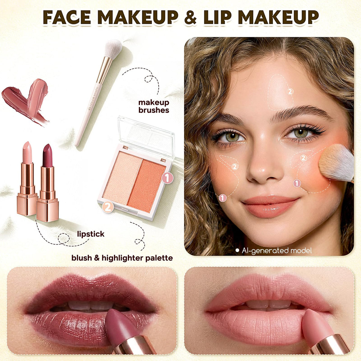 Color Nymph All in One Makeup Kit, Girls Makeup Sets for Teens