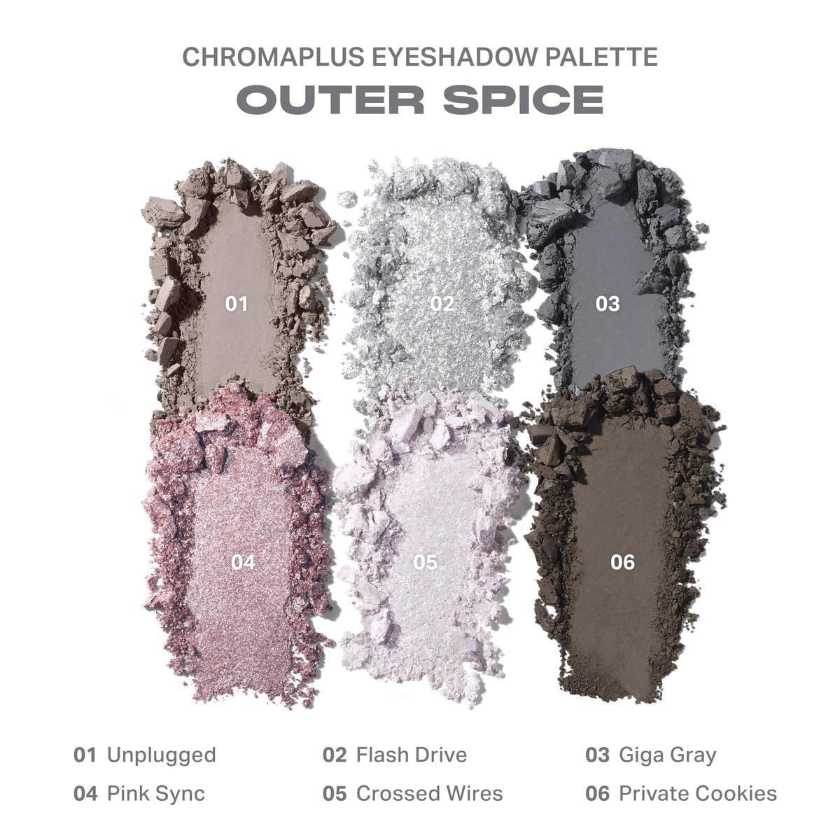 Morphe ChromaPlus 6-Pan Eyeshadow Palette - High Pigment Eye Makeup with Shimmer, Matte & Metallic Eye Shadow - Neutral Eyeshadow Makeup Collection for All-Day Wear - Outer Spice (0.26 oz)