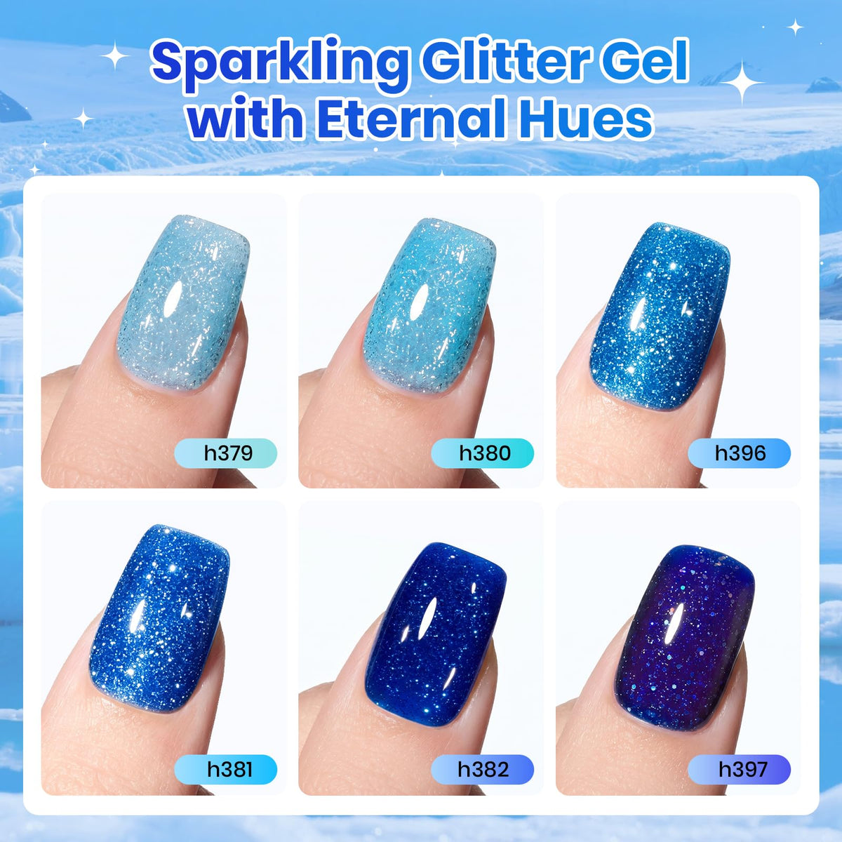 beetles Gel Polish Whispers of Love Jelly Gel Nail Polish Set, 6 Colors