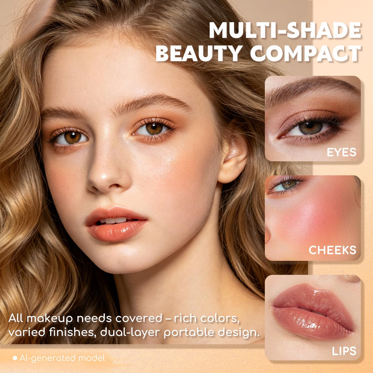 Color Nymph Makeup Kit for Teens Girls Beginners Travel Make up Set Green