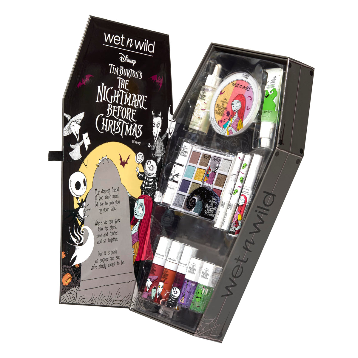 wet n wild Disney Villains PR Box, 14-Piece Makeup & Accessories Collection, Limited Edition Storybook Set, Cruelty-Free