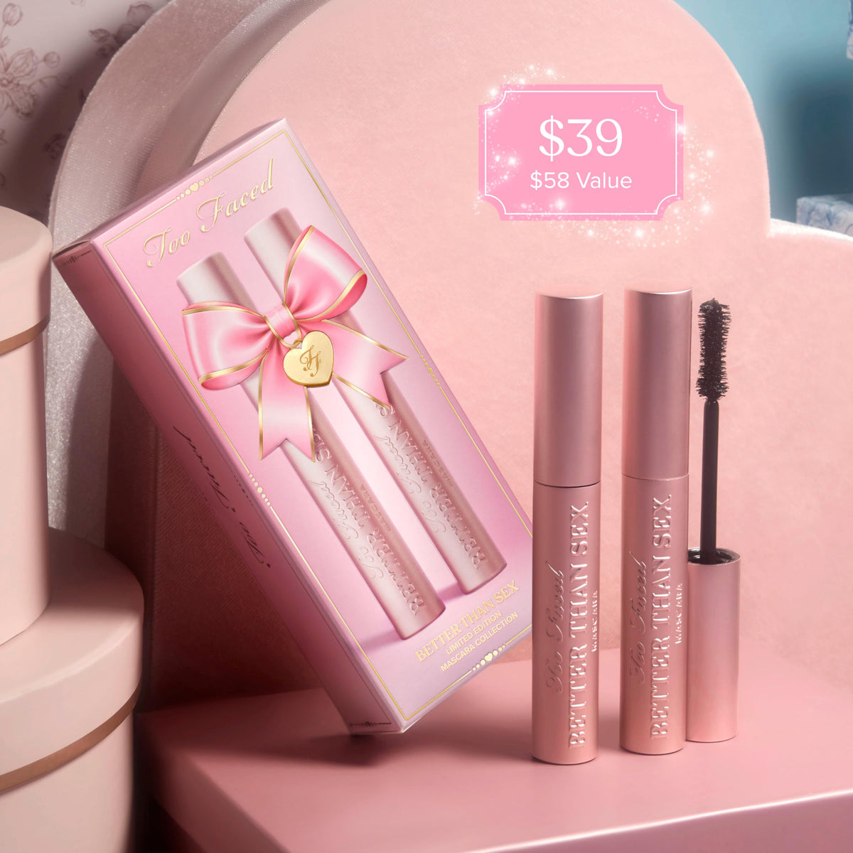 Too Faced Better Than Sex Volumizing Mascara | Dramatic Volume + Length | Cruelty Free