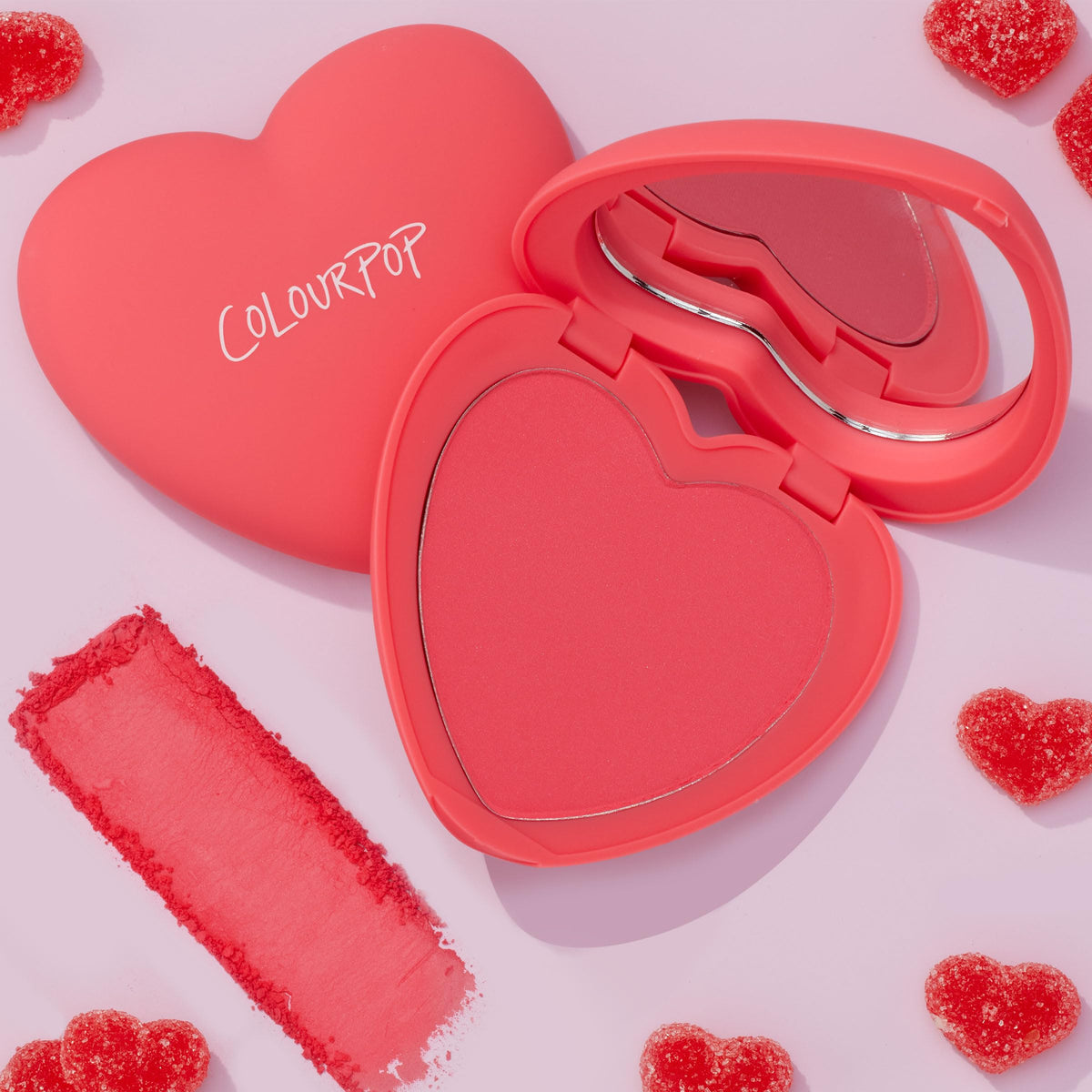 ColourPop Silky Powder Blush - Long-Wear Blush for Cheeks with Medium-Buildable Coverage - Leaves Skin with a Soft, Matte Finish - Kiss N Tell (0.16 oz)