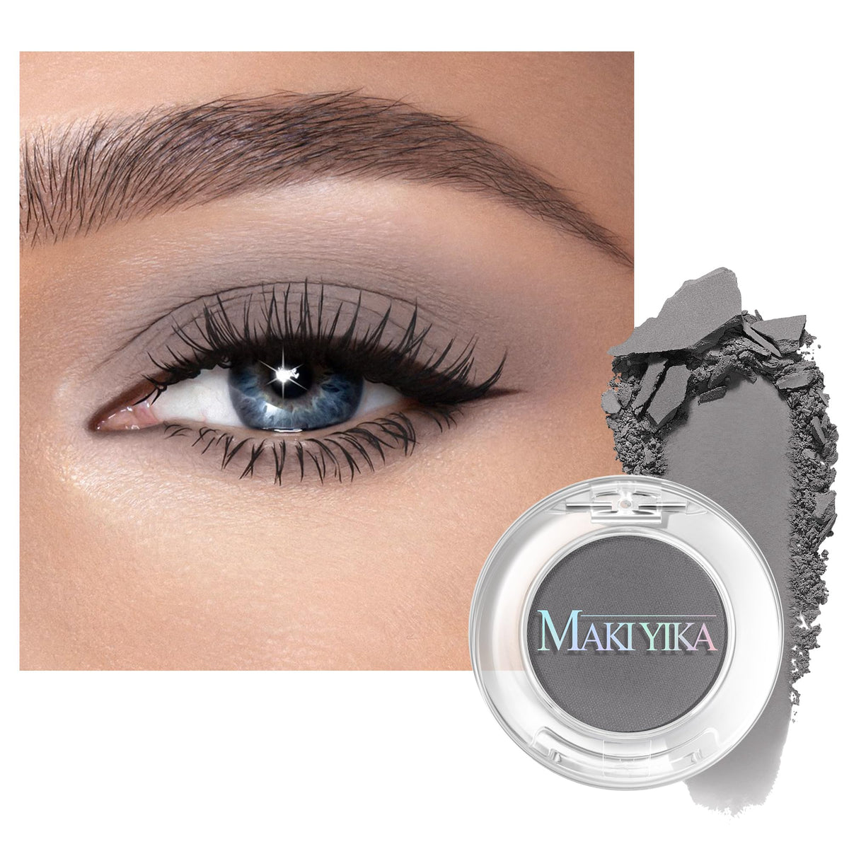 MAKI YIKA Black Red Eyeshadows Dark Red Black Grey Eye Shadows Palette