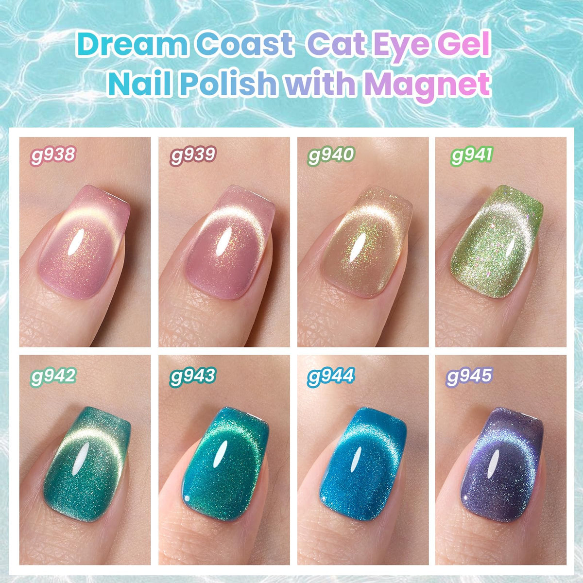 beetles Gel Polish Whispers of Love Jelly Gel Nail Polish Set, 6 Colors