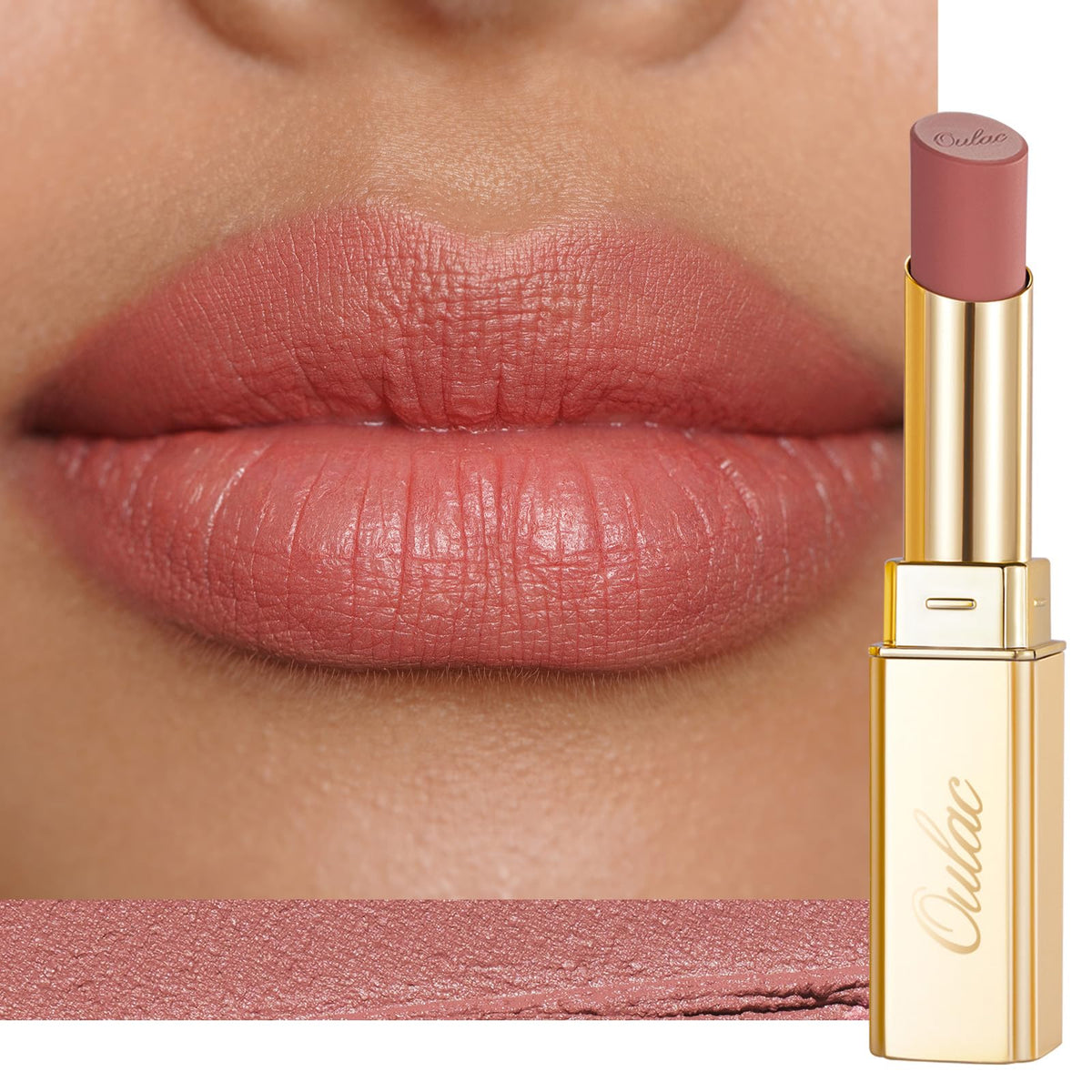 Oulac Red Matte Lipsticks for Women, Silky Velvet Matte Lipstick, Terracotta High Impact Lip Color, Soft Smooth Texture, Not Dry Lightweight Formula Infused with Vitamin E, RM06