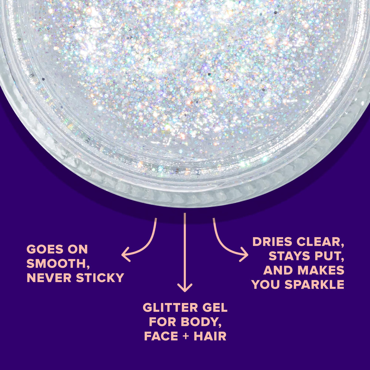 UNICORN SNOT Holographic Face Glitter & Body Glitter Gel | Hair Glitter, Vegan & Cruelty Free, 1.7 oz Pink Glitter (Flamingo)