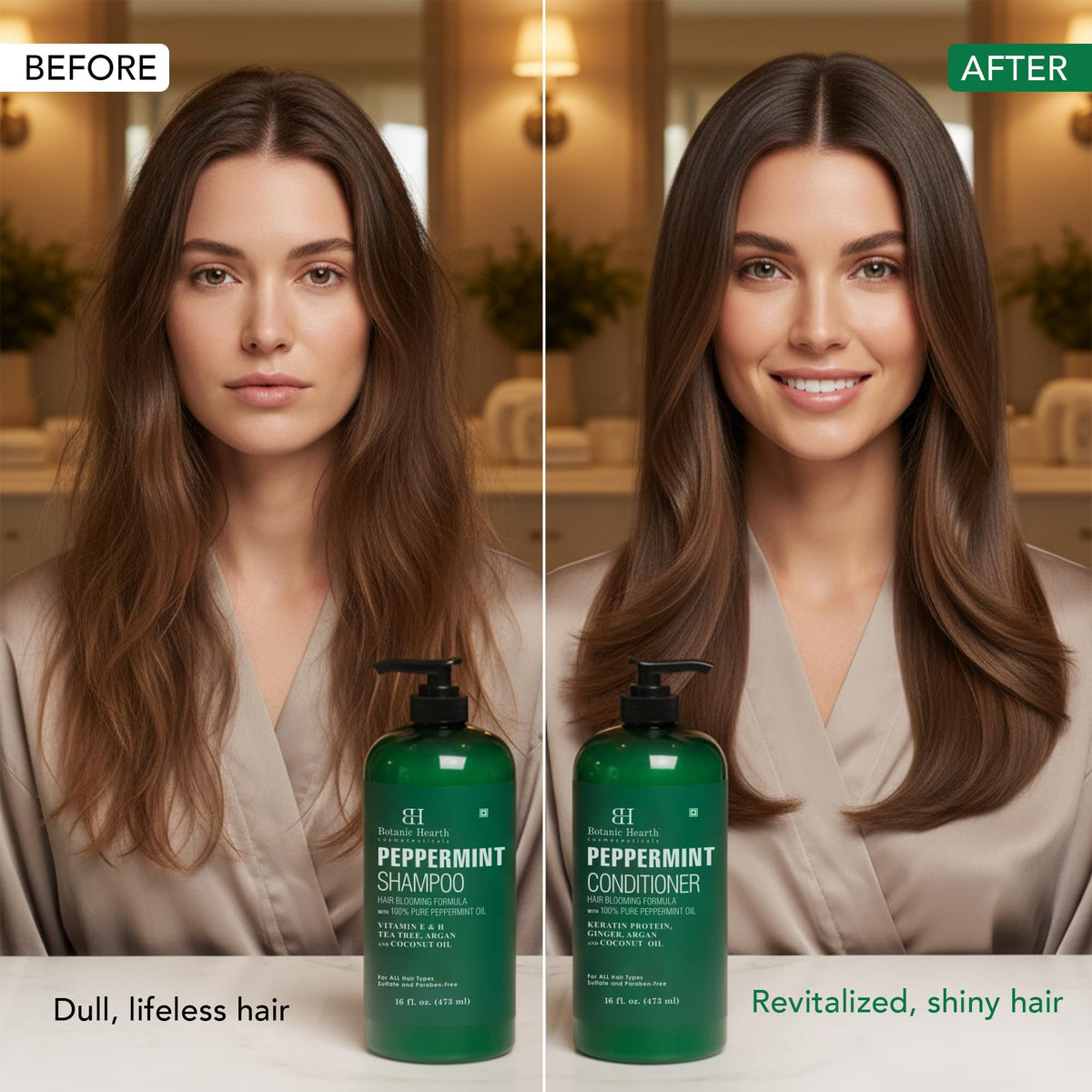 Botanic Hearth Tea Tree Shampoo And Conditioner Set - 16 Fl oz Each