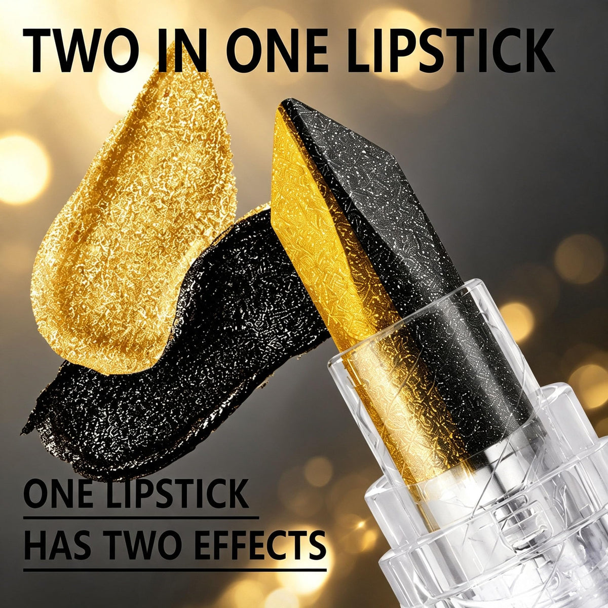 Depuplum Black Lipstick Glitter Red Lipstick Ombre Lips Dual Tone