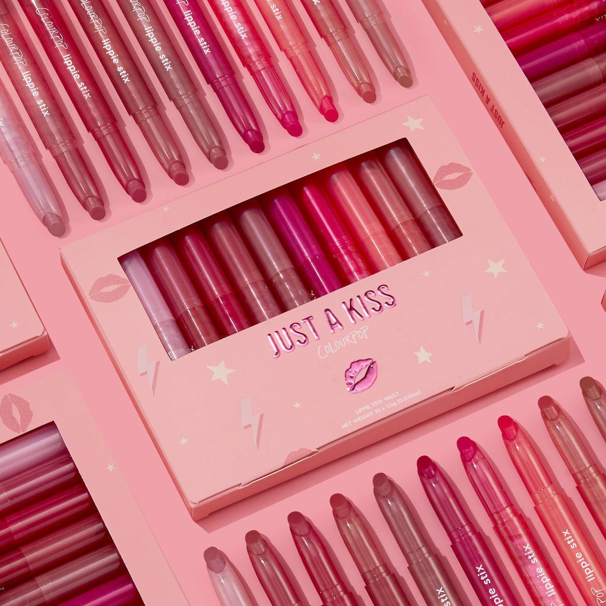 ColourPop Lippie Stix Vault - Includes 10 Nude Lipstick Shades in Matte, Matte X, Crème and Blur Finishes - Infused with a Nourishing, Non-Drying Formula - In The Nude (3.05 oz)