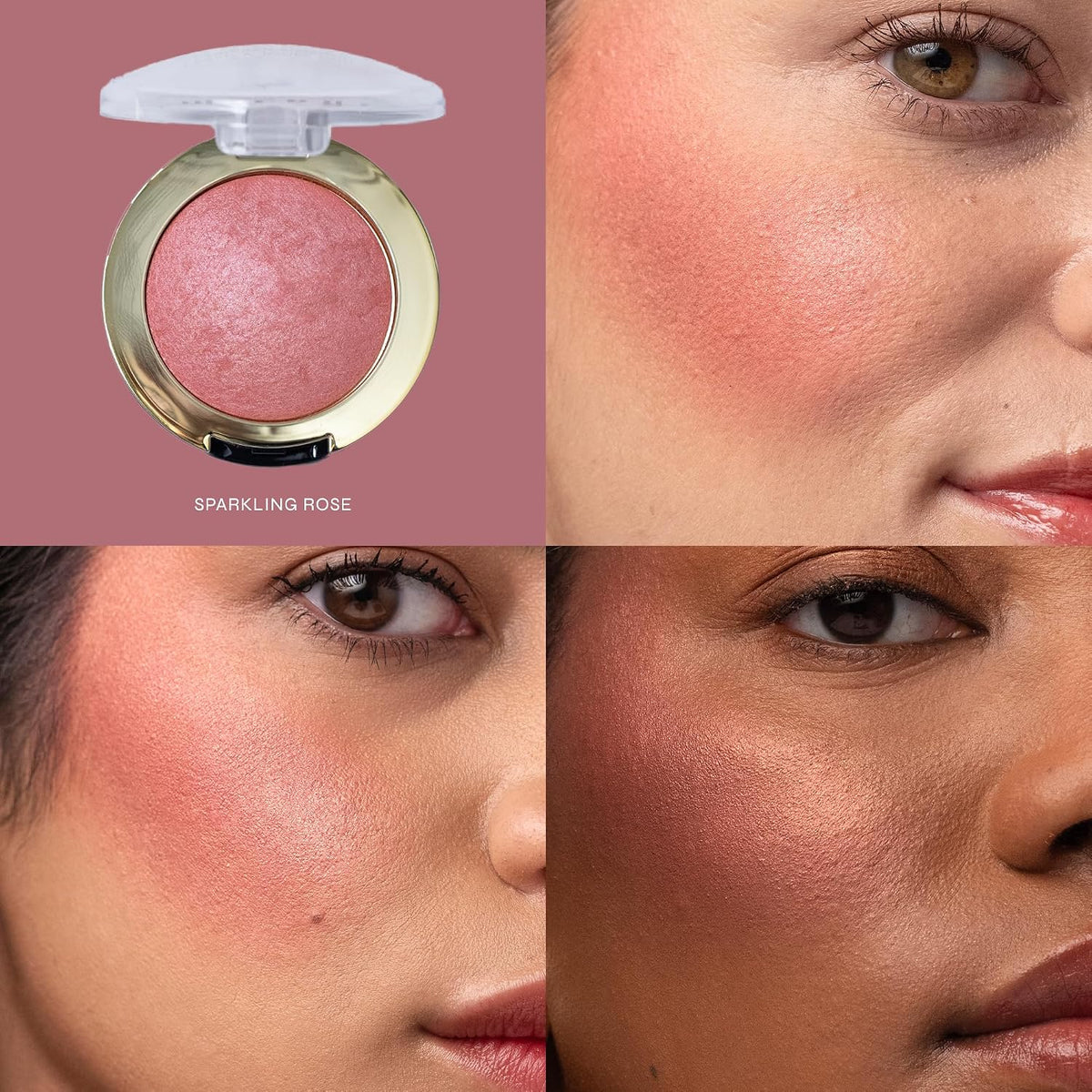 Milani Baked Blush, Makeup Powder Blush for Cheeks - Luminoso