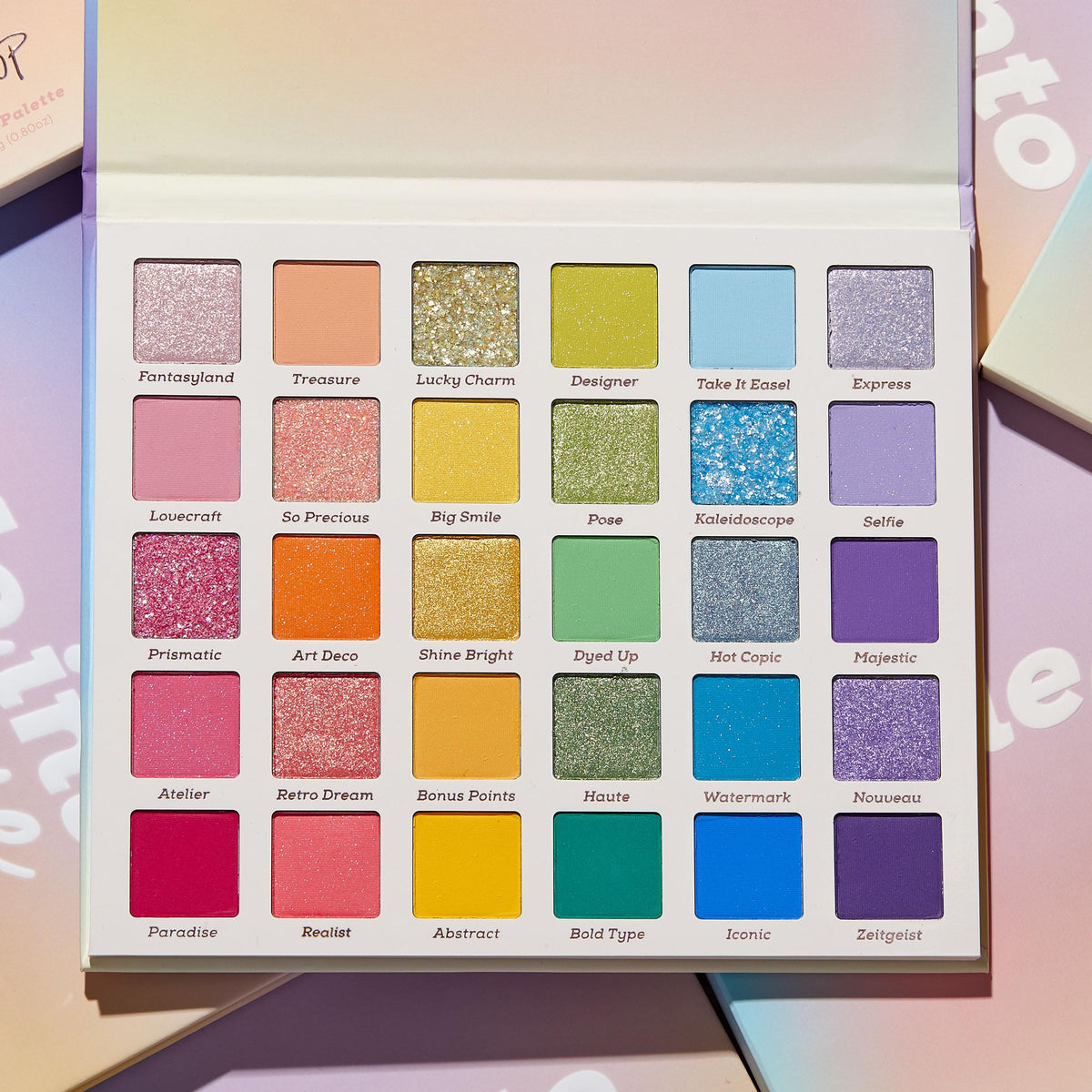 ColourPop Stone Cold Fox Eyeshadow Palette - 30 Pan Cool Tone Eye Makeup Palette with Matte & Metallic Finishes - High-Pigment Eye Makeup with a Long-Wearing Formula (1.16 oz)