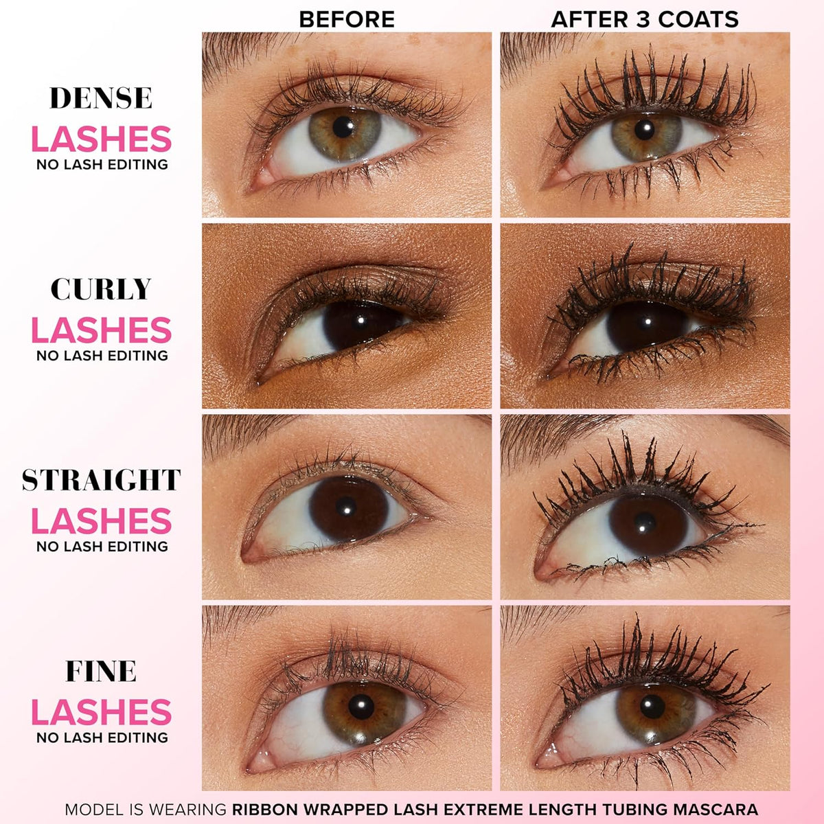 Too Faced Storybook Lashes Travel Size Mascara Set | Better Than Sex + Ribbon Wrapped Lash Tubing Mini Mascara Gift Set