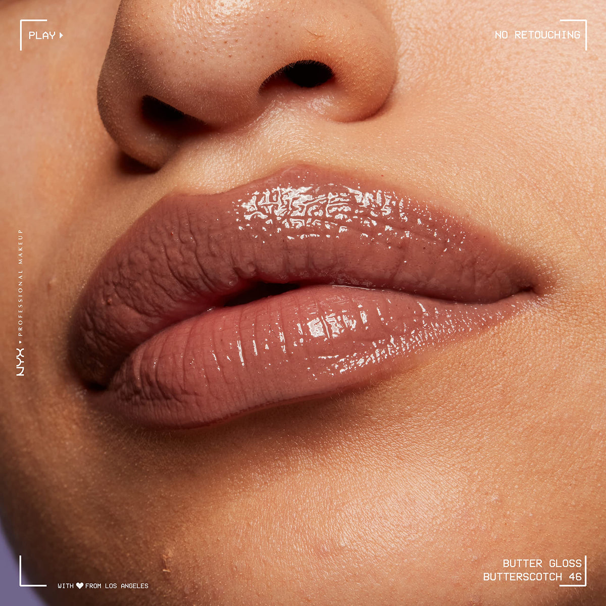 NYX PROFESSIONAL MAKEUP Butter Gloss, Non-Sticky Lip Gloss - Rocky Road (Wine)