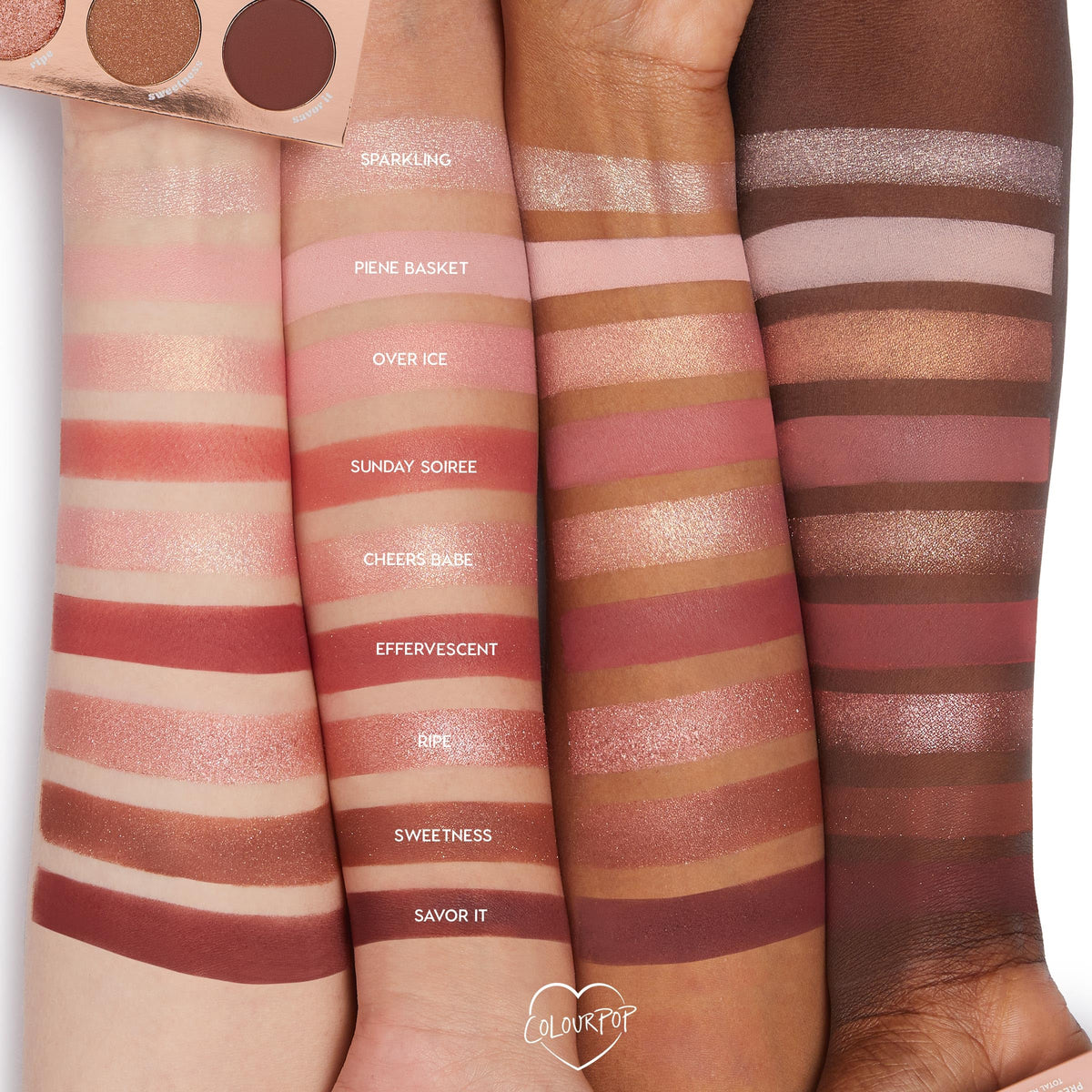 ColourPop Nude Mood Eyeshadow Palette - Brown & Copper Palette with Metallic and Matte Finishes - High-Pigment Eye Makeup with a Long-Wearing Formula (0.3 oz)