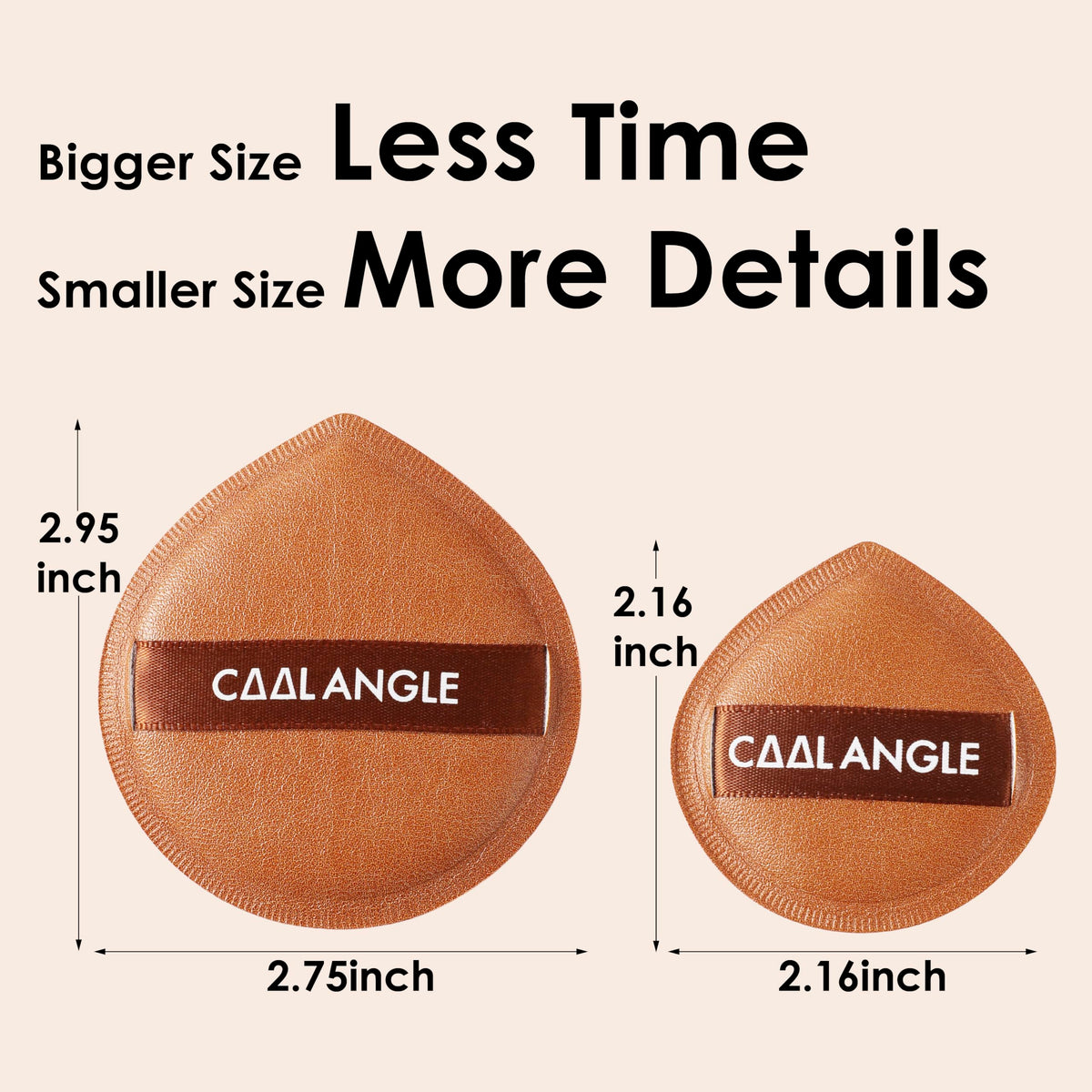COOL-ANGLE Makeup Blender Sponges, Latex-Free, 5Pcs Medium Green