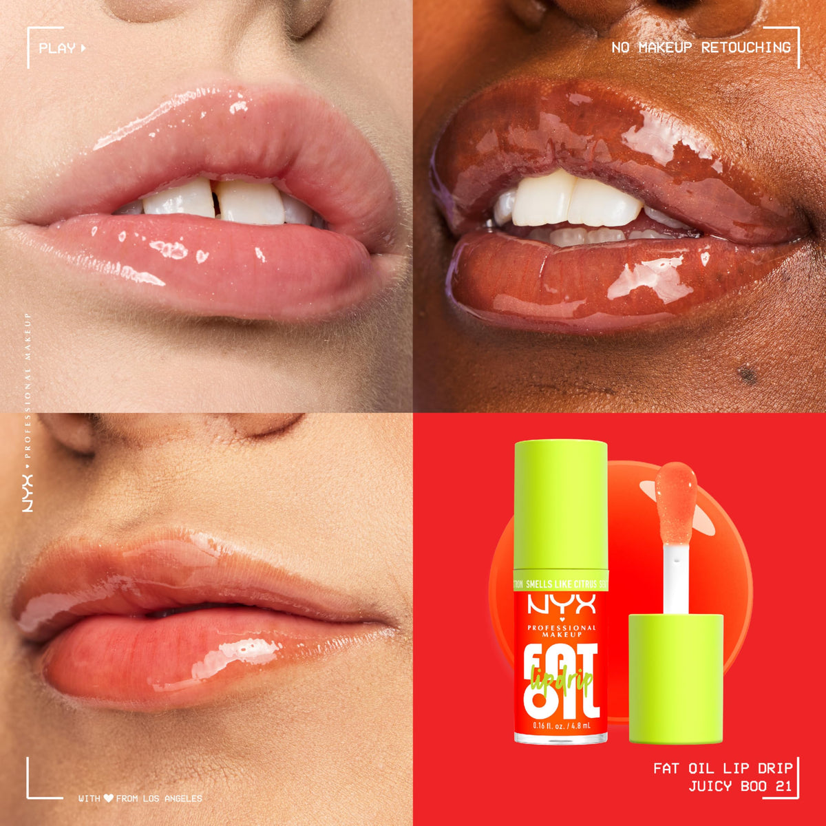 NYX PROFESSIONAL MAKEUP Fat Oil Lip Drip, Moisturizing Lip Oil Gloss, Vegan Tinted Formula, Up to 12 HR Hydration - Missed Call (Sheer Pink)