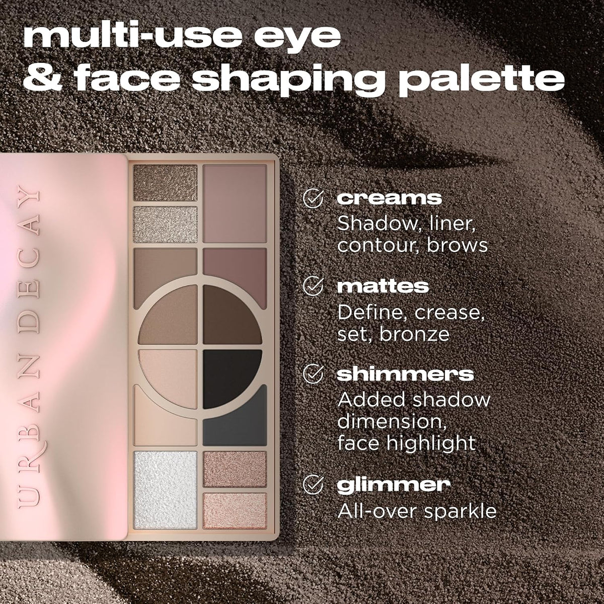 Urban Decay Naked Shaped Multi-tasking Eyeshadow Palette for Eyes + Face