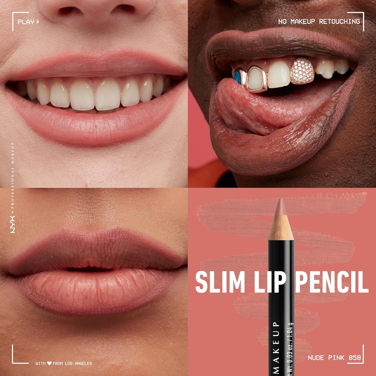 NYX PROFESSIONAL MAKEUP Slim Lip Pencil, Long-Lasting Creamy Lip Liner - Espresso