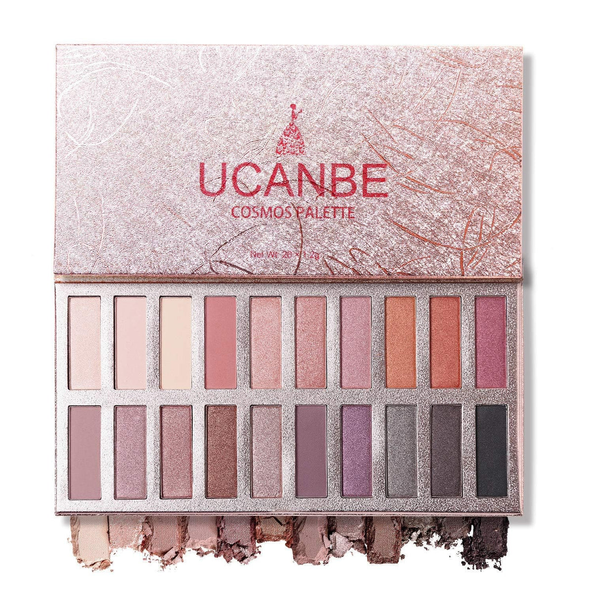UCANBE Makeup Kit for Women & Teens,18 Colors Nude Eyeshadow +7pcs Soft Makeup Brushes + Pink Cosmetic Bag Makeup Sets, Shimmer Matte Glitter Makeup Palettes Set for Girls Beginners & Professional